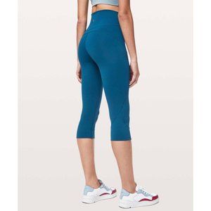 Lululemon In Movement Crop *Everlux 19" Deep Marine